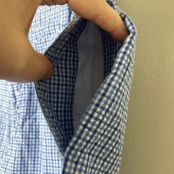 Vineyard Vines by Shep and Ian Club Shorts Size 33 Blue Plaid 6" Inseam - Picture 3 of 7